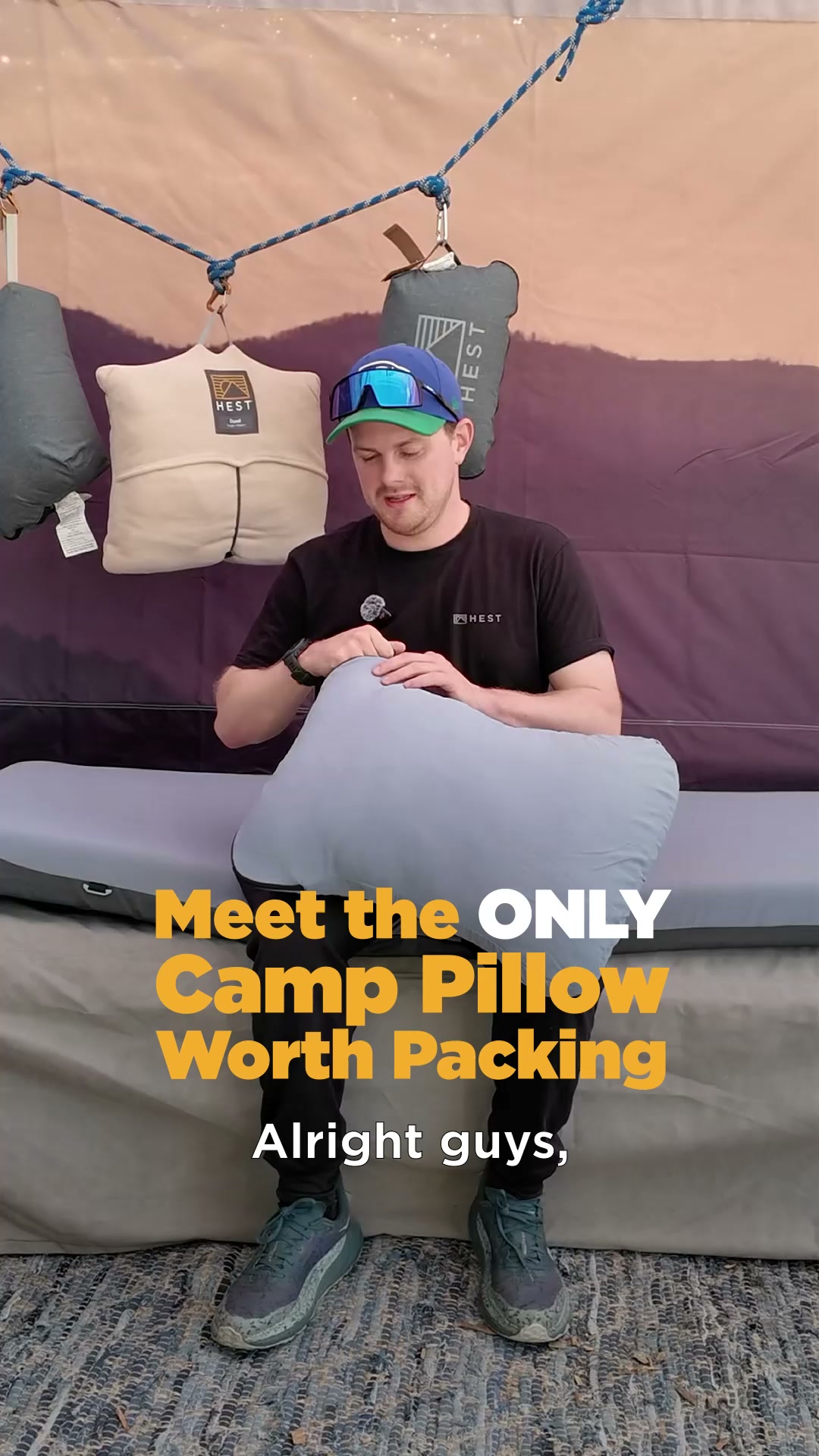 The Camp Pillow You Can Adjust