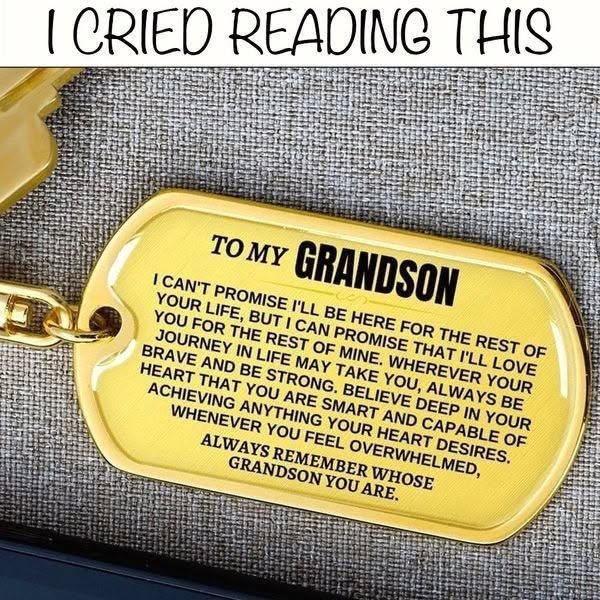 To My Grandchildren - Remember Whose Grandchildren You Are - Unique Keychain
