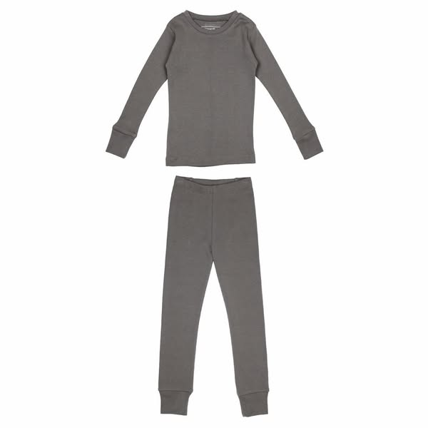 Gray | Kid's Organic PJ Set$45